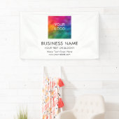 Aangepast bedrijf Logo Sjabloon Modern Elegant Bes Spandoek (Insitu)