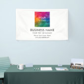 Aangepast bedrijf Logo Sjabloon Modern Elegant Bes Spandoek (Beurs)