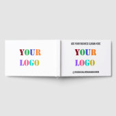 Aangepast Bedrijf Logo Social Media Tekst Gastboek Gastenboek (Volledig)