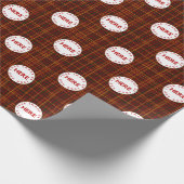 Aangepast bedrijf Logo Stijlvolle moderne strepen Cadeaupapier (Hoek)