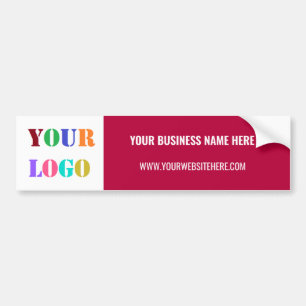 Aangepast bedrijf Logo Tekst Business Bumpersticke Bumpersticker