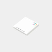 Aangepast bedrijf Logo Tekst Business Post Opmerki Post-it® Notes (Schuin)