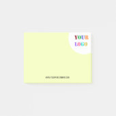 Aangepast bedrijf Logo Tekst Business Post Opmerki Post-it® Notes (Voorkant)