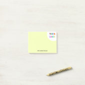 Aangepast bedrijf Logo Tekst Business Post Opmerki Post-it® Notes (Op bureau)