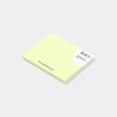 Aangepast bedrijf Logo Tekst Business Post Opmerki Post-it® Notes (Schuin)