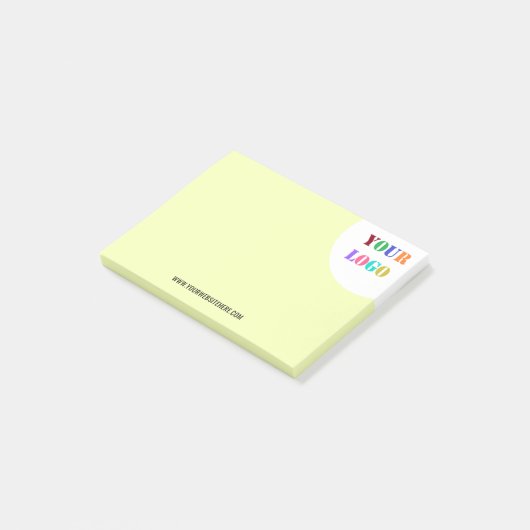 Aangepast bedrijf Logo Tekst Business Post Opmerki Post-it® Notes (Schuin)