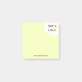 Aangepast bedrijf Logo Tekst Business Sticky Notes (Voorkant)