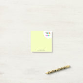 Aangepast bedrijf Logo Tekst Business Sticky Notes (Op bureau)