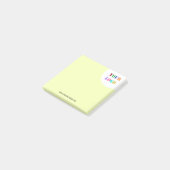 Aangepast bedrijf Logo Tekst Business Sticky Notes (Schuin)