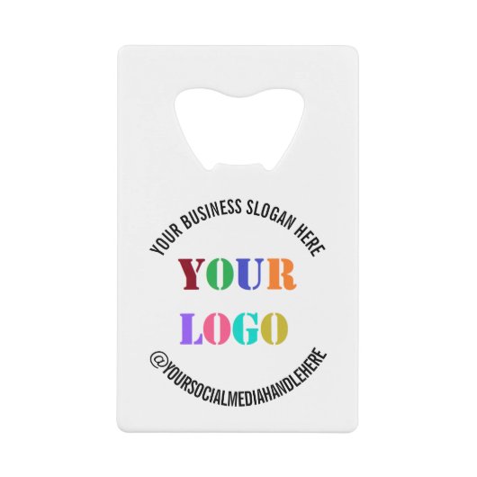Aangepast bedrijf Logo Tekst Credit Kaart Bottle O Creditkaart Flessenopener (Voorkant)