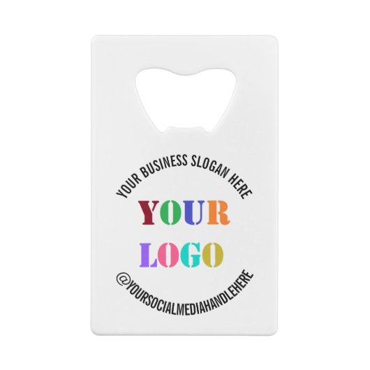 Aangepast bedrijf Logo Tekst Credit Kaart Bottle O Creditkaart Flessenopener (Achterkant)