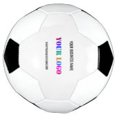 Aangepast bedrijf Logo Tekst gepersonaliseerd Voet Voetbal (Gedraaid)