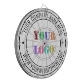 Aangepast bedrijf Logo Tekst Gepersonaliseerde Dar Dartbord (Voorkant Links)