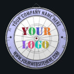 Aangepast bedrijf Logo Tekst Gepersonaliseerde Dar Dartbord<br><div class="desc">Aangepaste kleuren en lettertype - Dartboards met eenvoudige gepersonaliseerde aangepaste Logo Business Name Text Company Promotional Professional Stamp Dart Board Gift - Voeg uw Logo - Afbeelding / naam - Bedrijf / Website of telefoon of e-mail / meer - Formaat wijzigen en verplaatsen of verwijderen en toevoegen van elementen /...</div>