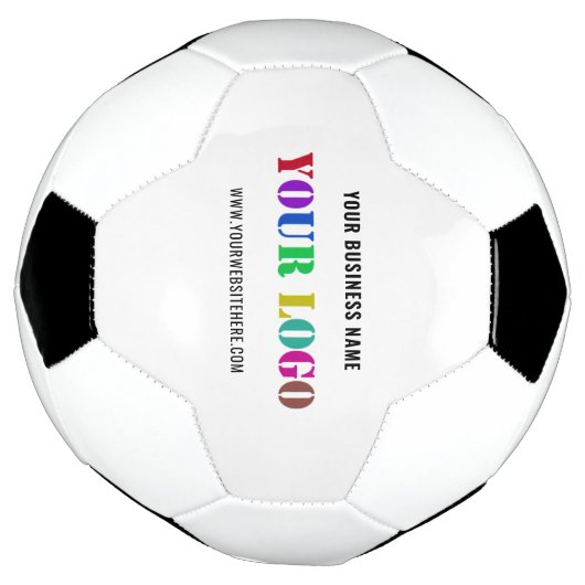 Aangepast Bedrijf Logo Tekst Promotie Voetbal (Gedraaid)