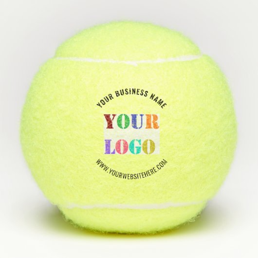 Aangepast Bedrijf Logo Tekst Promotionele Tennisba Tennisballen (Voorkant)