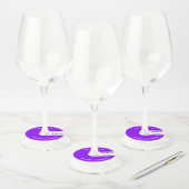 Aangepast bedrijf Logo Tekst Wijnglas Label Uw kle (Set)