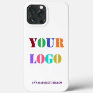 Aangepast Bedrijf Logo Tekst Zakelijk iPhone Case