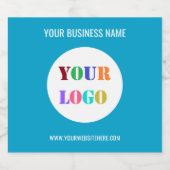 Aangepast bedrijf Logo Tekst Zakelijke flesetikett Bier Etiket (Enkel label)