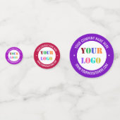 Aangepast bedrijf Logo Text Confetti - Kies kleure (Voorkanten)