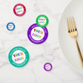 Aangepast bedrijf Logo Text Confetti - Kies kleure (Groep)