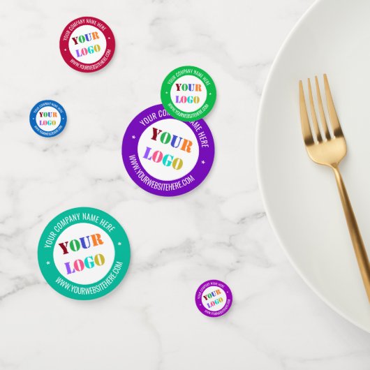 Aangepast bedrijf Logo Text Confetti - Kies kleure (Groep)