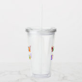 Aangepast bedrijf Logo Uw bedrijf Acryl Tumbler Acryl Drinkbeker (Rechts)