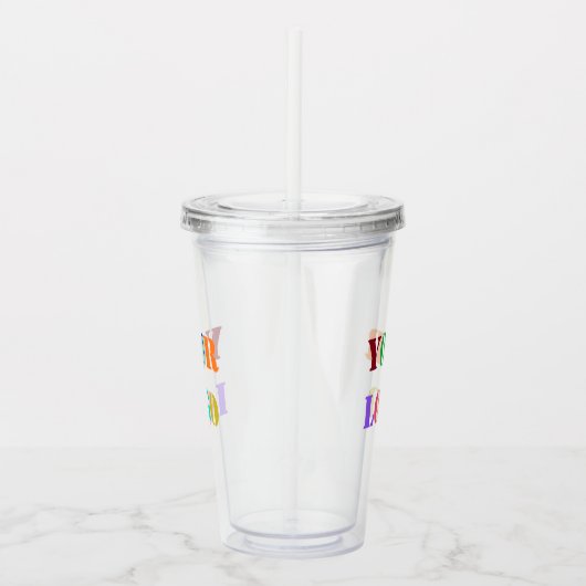 Aangepast bedrijf Logo Uw bedrijf Acryl Tumbler Acryl Drinkbeker (Rechts)