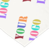 Aangepast bedrijf Logo Uw Business Tafelkleed (Gekanteld)