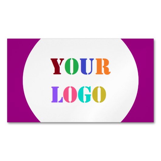 Aangepast bedrijf Logo Uw Visitekaartje magneet (Voorkant)