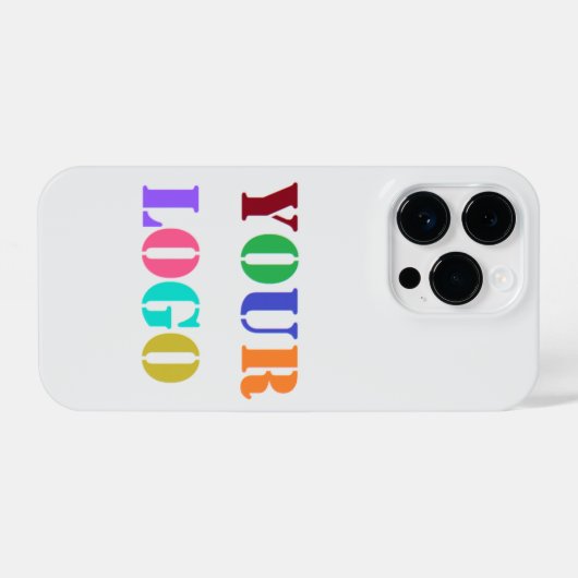 Aangepast bedrijf Logo Uw zakelijke iPhone Case iPhone Hoesje (Achterkant horizontaal)