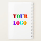 Aangepast bedrijf Logo Uw zakelijke Notitieboek (Achterkant)