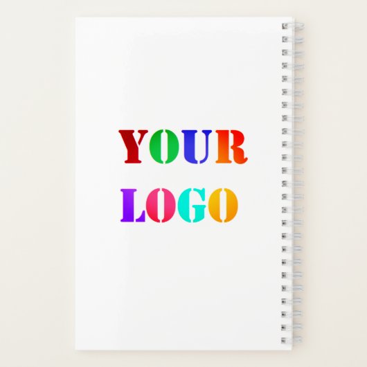 Aangepast bedrijf Logo Uw zakelijke Notitieboek (Achterkant)