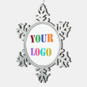 Aangepast bedrijf Logo Uw zakelijke Ornament (Rechts)