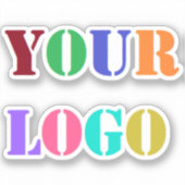 Aangepast bedrijf Logo Uw zakelijke Sticker (Voorkant)