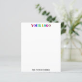 Aangepast bedrijf Logo Website Zakelijk Papier She (Staand voorkant)
