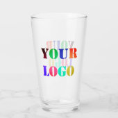 Aangepast Bedrijf Logo Zakelijk Promotie Glas (Achterkant)