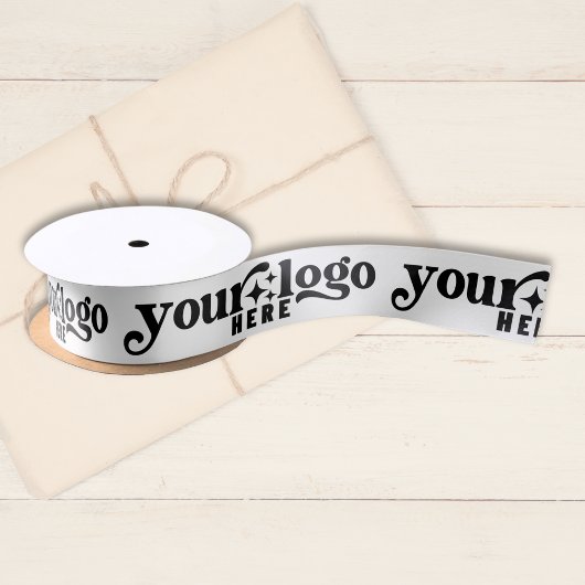 Aangepast bedrijf met Logo Gift Wrapping Satijnen Lint