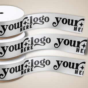 Aangepast bedrijf met Logo Gift Wrapping Satijnen Lint
