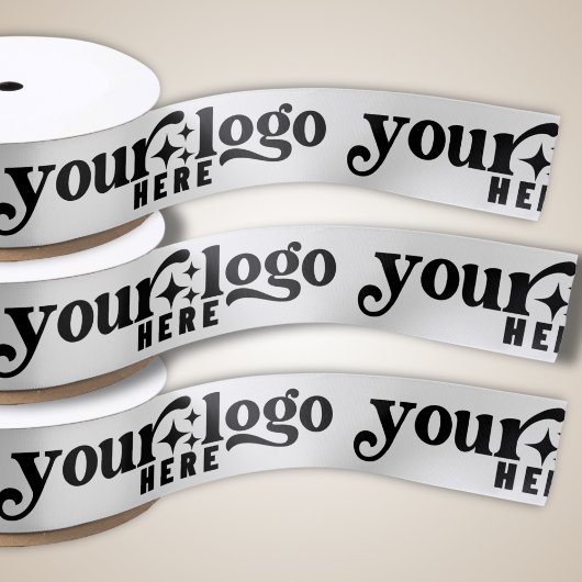 Aangepast bedrijf met Logo Gift Wrapping Satijnen Lint
