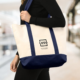 Aangepast bedrijf met Logo-merk Promotion Blue Tote Bag
