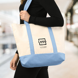 Aangepast bedrijf met Logo-merk Promotion Blue Tote Bag