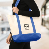 Aangepast bedrijf met Logo-merk Promotion Blue Tote Bag