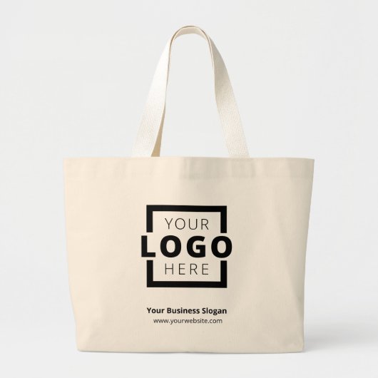 Aangepast bedrijf met Logo promotiemateriaal Grote Tote Bag (Voorkant)