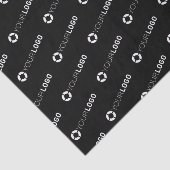 Aangepast bedrijf met zwarte logo-merknaam tissuepapier (Detail)