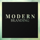 aangepast bedrijf modern adverteren voetstuk raamsticker (Vel 3)