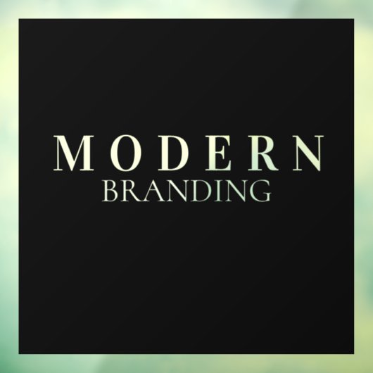 aangepast bedrijf modern adverteren voetstuk raamsticker (Vel 3)