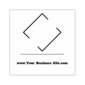 Aangepast bedrijf of bedrijf Grote Logo en website Rubberstempel (Afrduk)