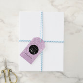 Aangepast bedrijf - Productbeschrijving Glitter Cadeaulabel (Met Touw)