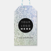 Aangepast bedrijf - Productbeschrijving Glitter Cadeaulabel (Voorkant)